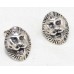 Earrings Lion Sterling Silver 925 Women Men Unisex Engraved Handmade E547